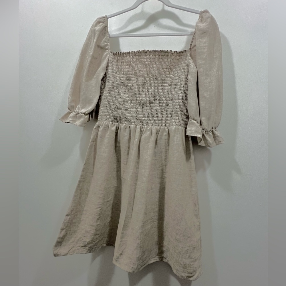 REFORMATION Cerise Linen Dress - Picture 7 of 12